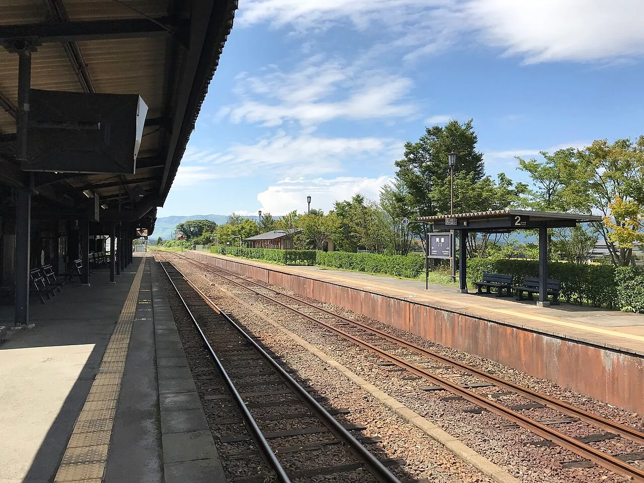 JR九州・阿蘇駅のホーム